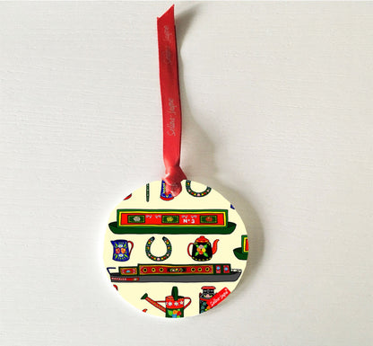 Canal Boats Hanging Decoration by Selina-Jayne