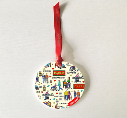 Care Assistant Hanging Decoration by Selina-Jayne