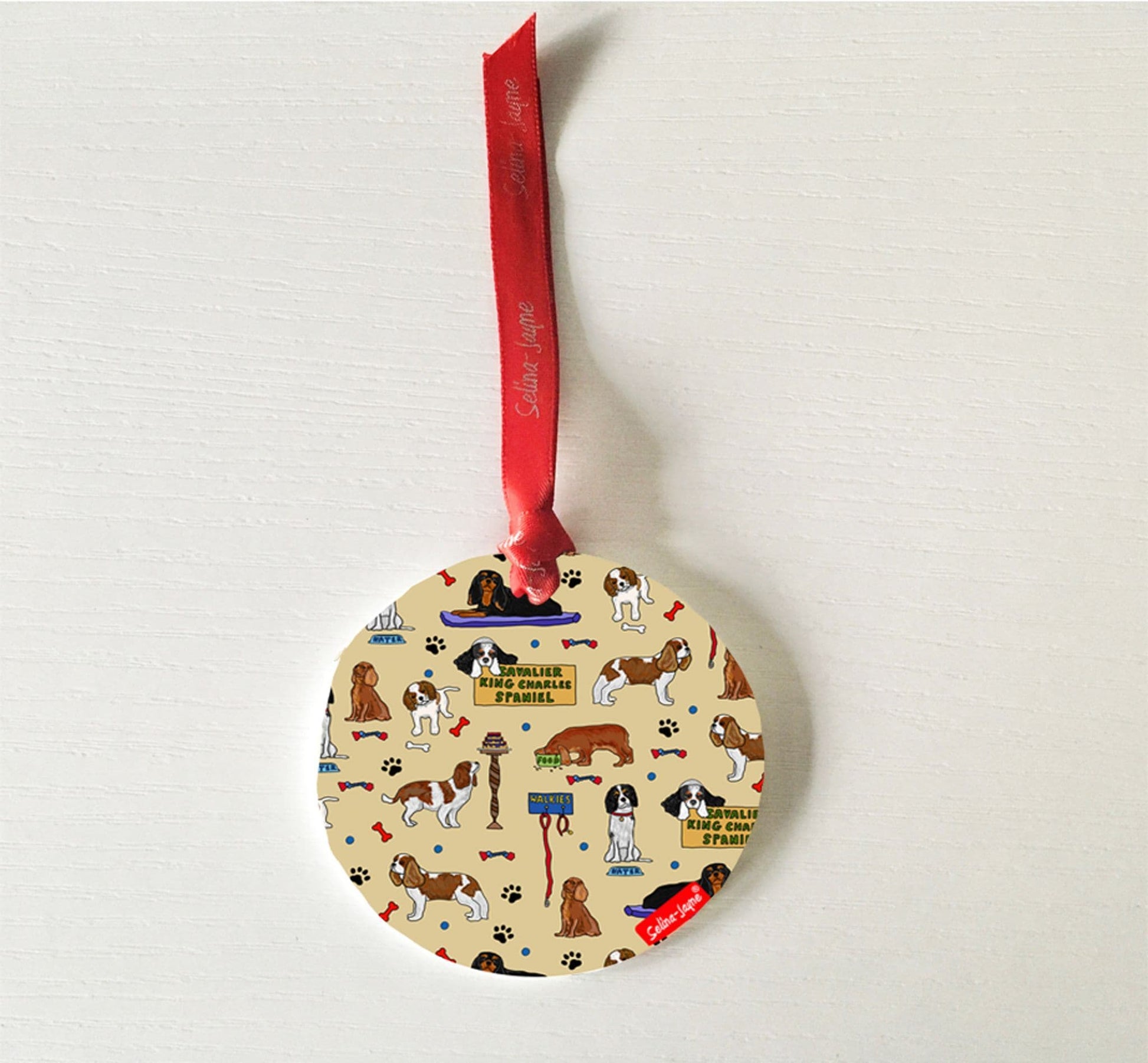 Cavalier King Charles Dog Hanging Decoration by Selina-Jayne