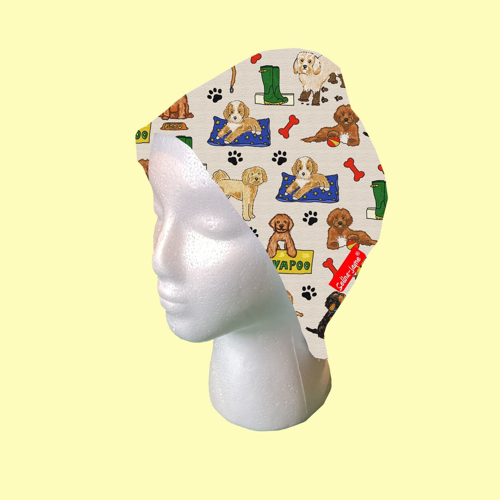 Cavapoo Scrub Cap by Selina-Jayne