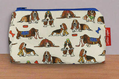 Basset Hound Makeup Bag