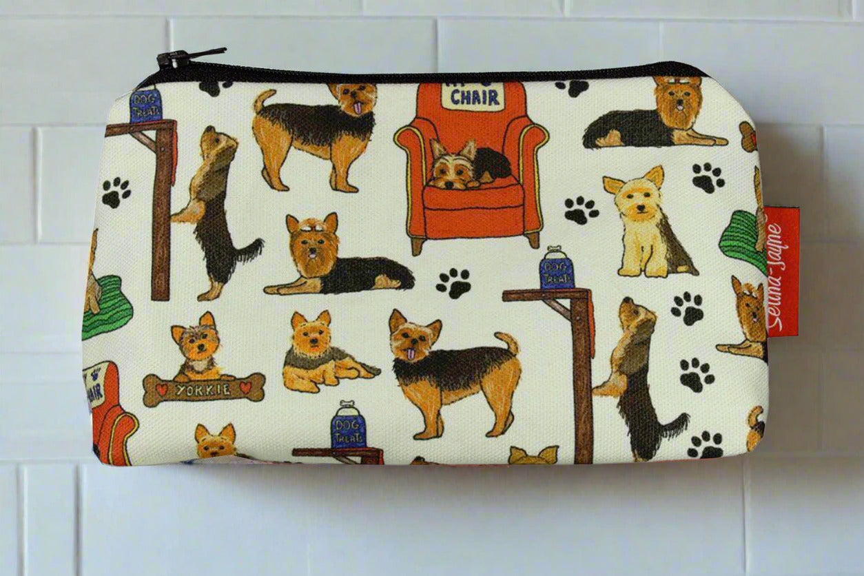 Yorkshire Terrier Makeup Bag by Selina-Jayne