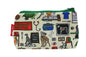 Cosmetic Bag with veterinary-themed design on a white background