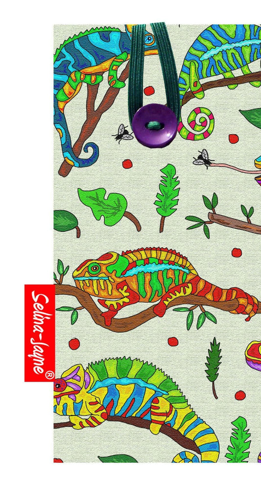 Chameleon Glasses Case Soft Fabric by Selina-Jayne