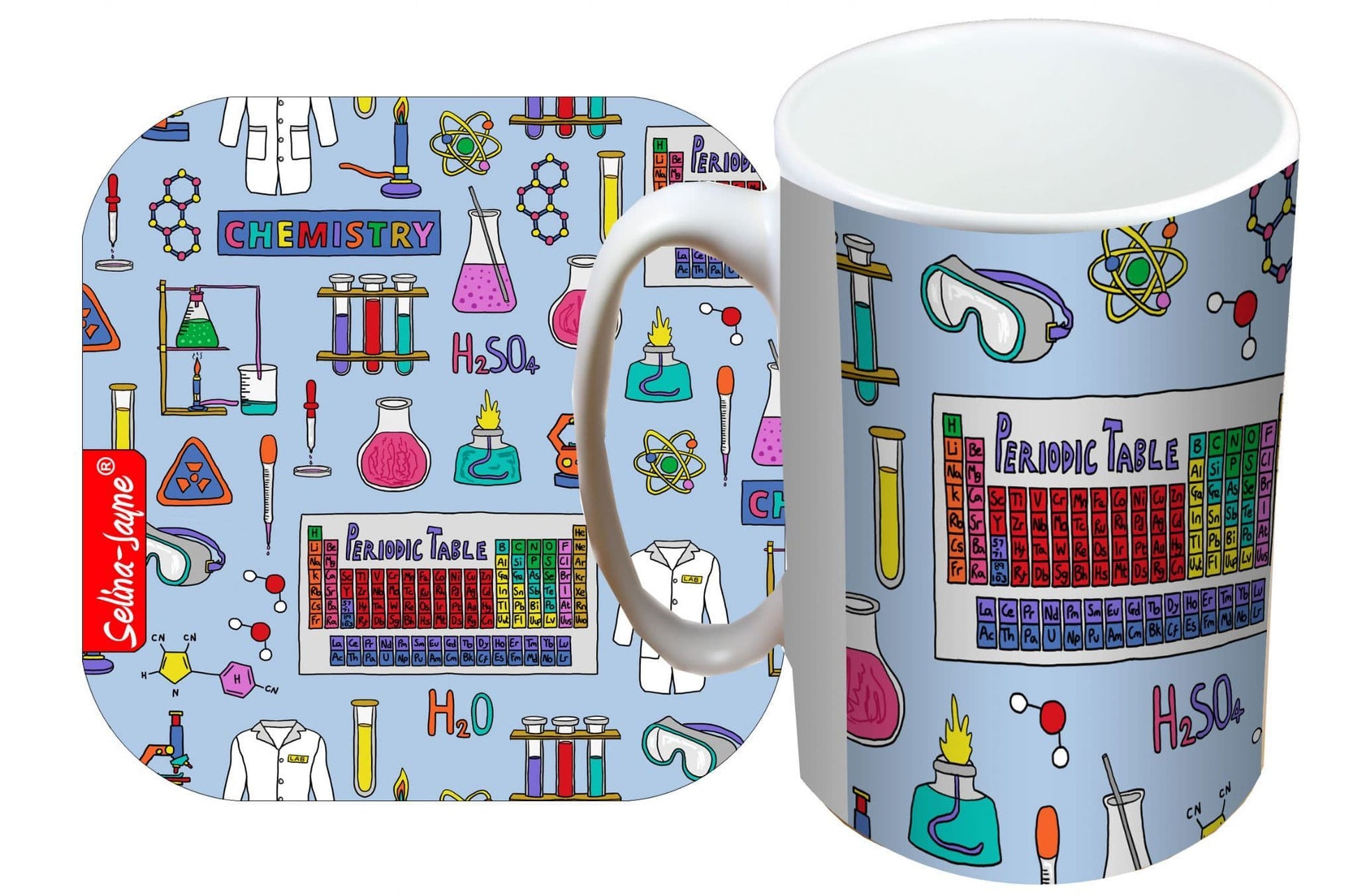 Chemistry Mug and Coaster Gift Set by Selina-Jayne