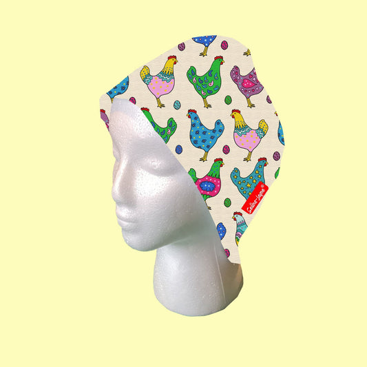 Chickens Scrub Cap by Selina-Jayne