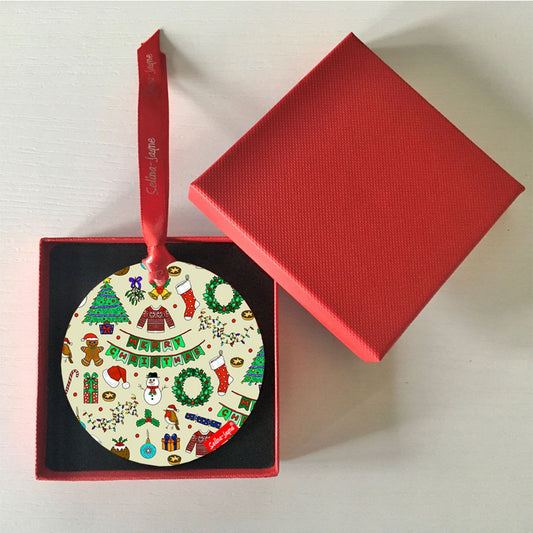 Christmas Hanging Decoration by Selina-Jayne