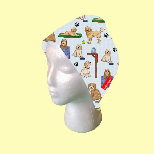 Cockapoo Dogs Scrub Cap by Selina-Jayne