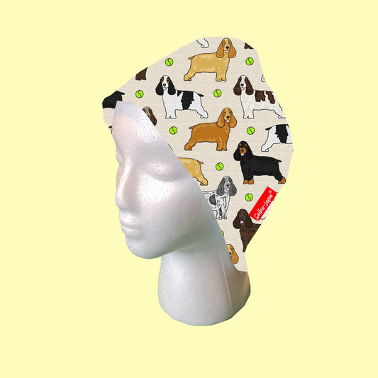 Cocker Spaniel Scrub Cap by Selina-Jayne