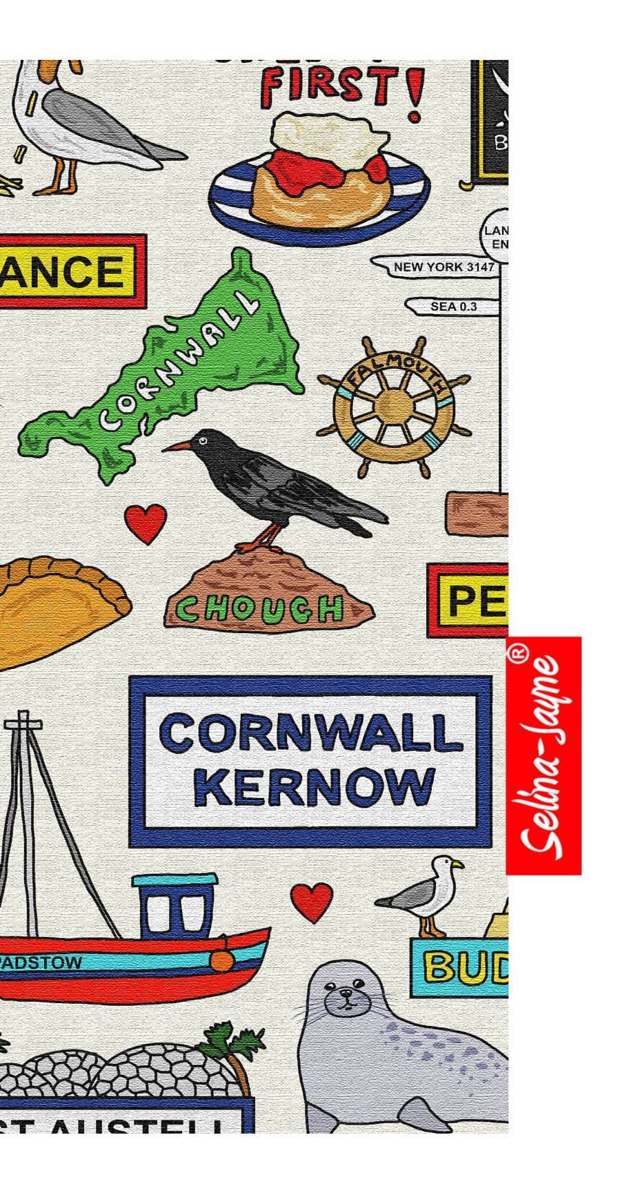 Cornwall Glasses Case Soft Fabric by Selina-Jayne