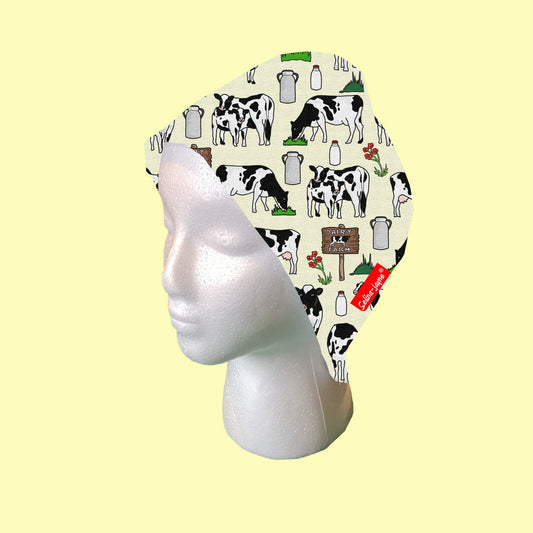 Cows Scrub Cap by Selina-Jayne
