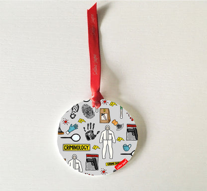 Criminologist Hanging Decoration by Selina-Jayne