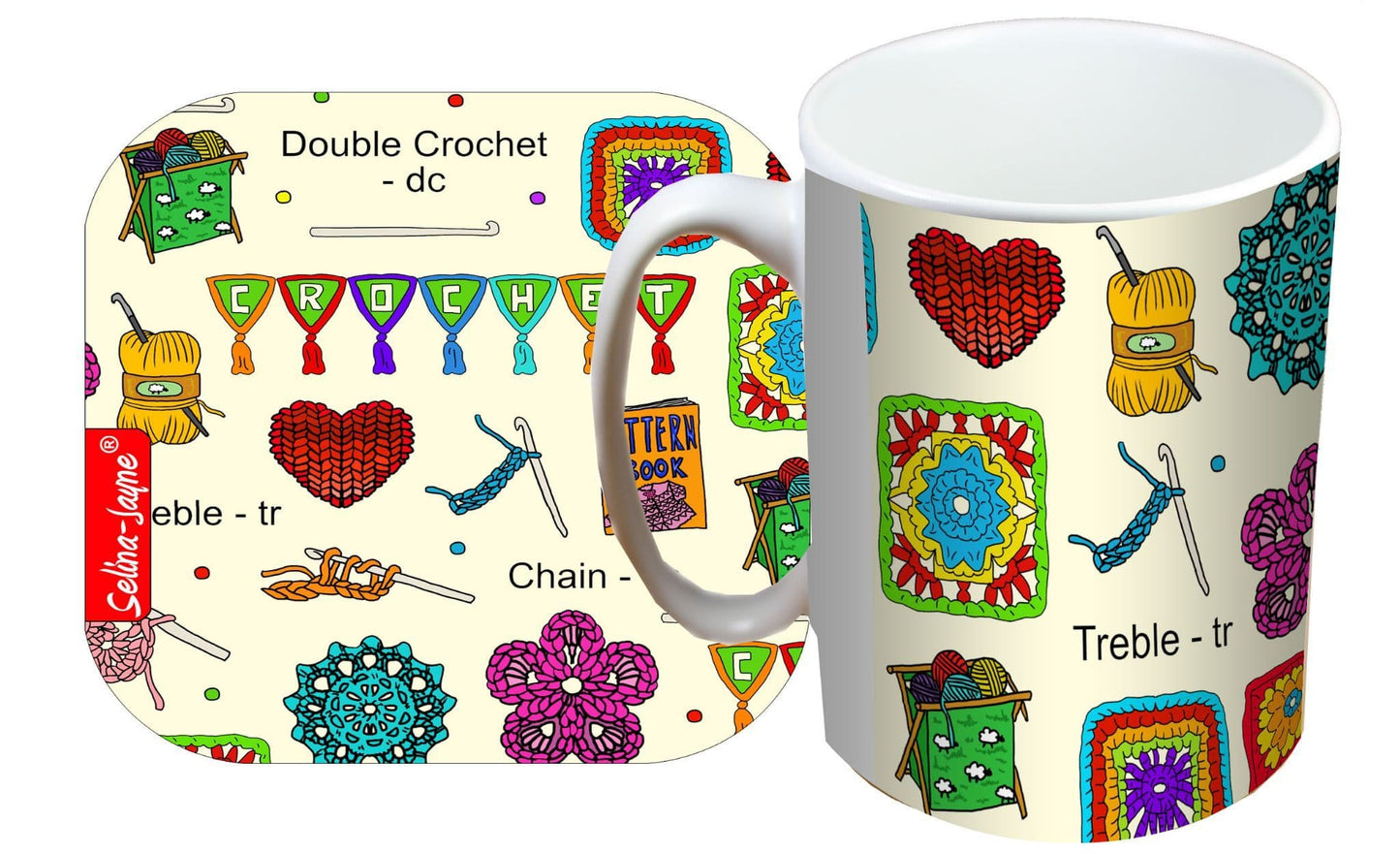 Crochet Mug and Coaster Gift Set by Selina-Jayne