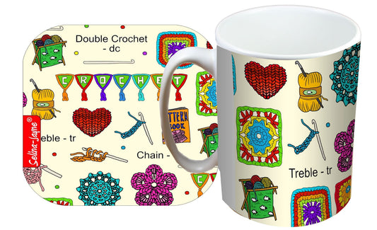 Crochet Mug and Coaster Gift Set by Selina-Jayne