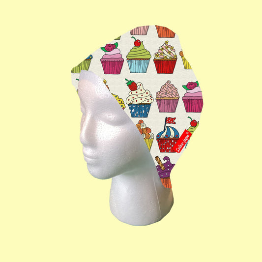 Cupcakes Scrub Cap by Selina-Jayne