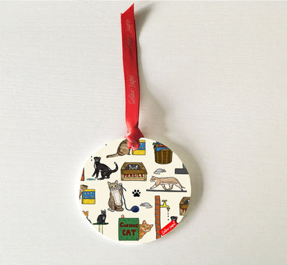 Curious Cats Hanging Decoration by Selina-Jayne