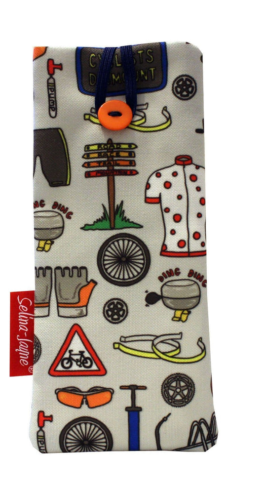 Cycling Soft Fabric Glasses Case by Selina-Jayne