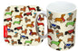 Dachshunds Mug and Coaster Gift Set by Selina-Jayne