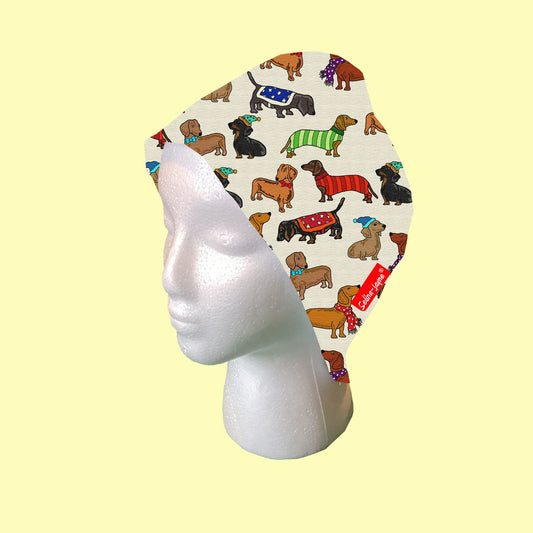 Dachshunds Scrub Cap by Selina-Jayne