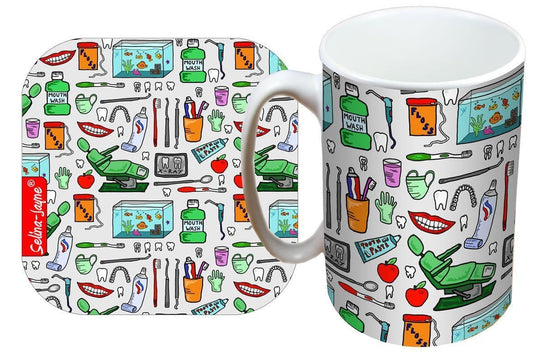 Dentist Mug and Coaster Gift Set by Selina-Jayne