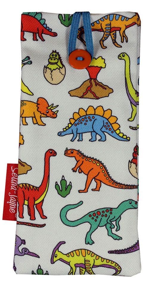 Dinosaurs Soft Glasses Case by Selina-Jayne