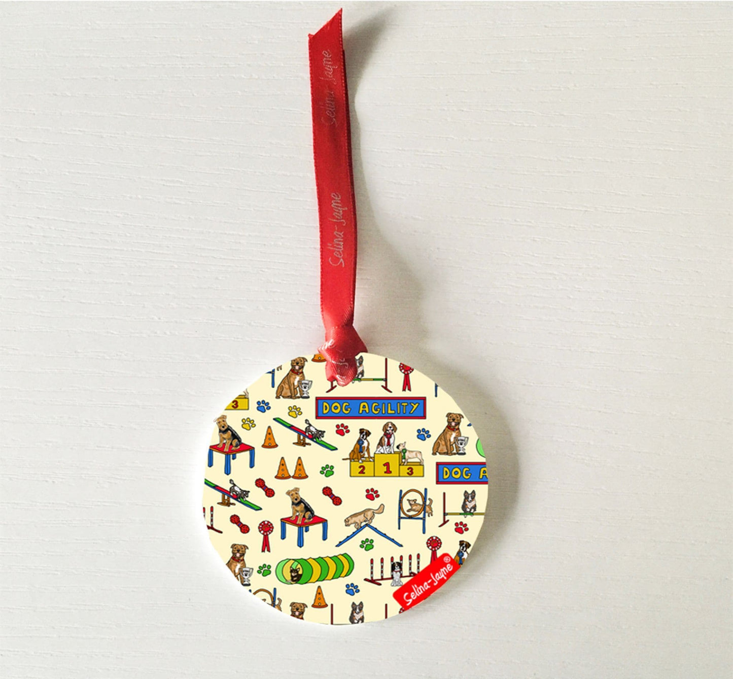 Dog Agility Hanging Decoration by Selina-Jayne