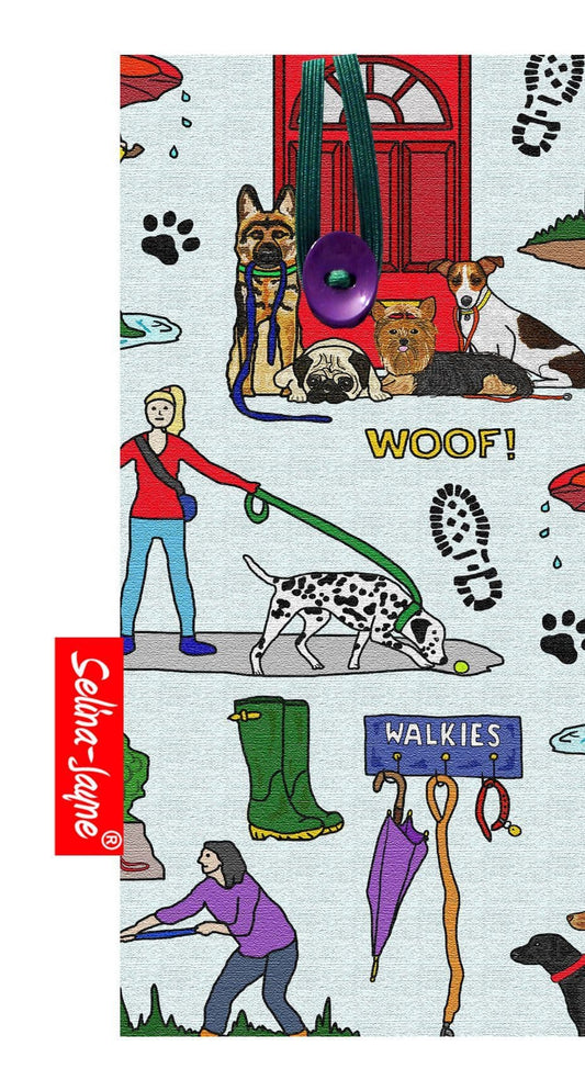 Dog Walker Glasses Case Soft Fabric by Selina-Jayne