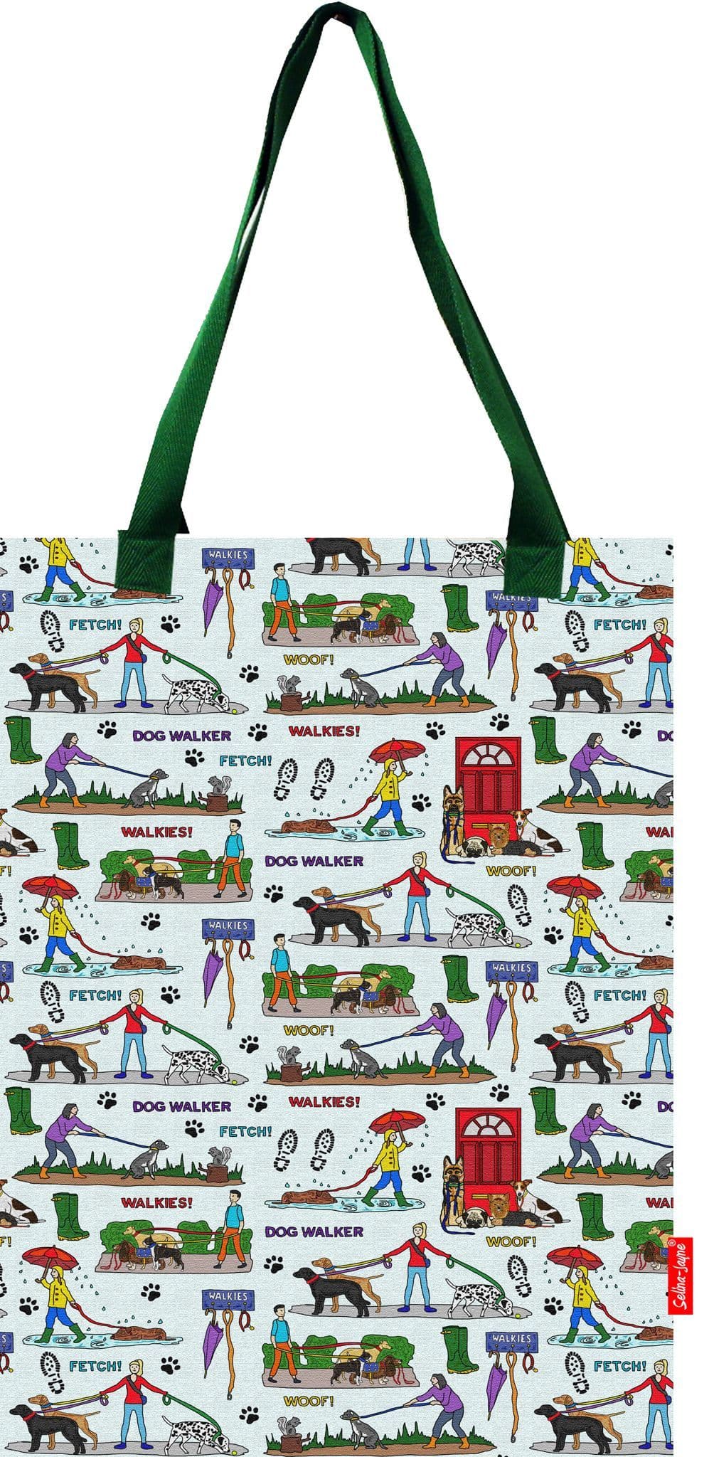 Dog Walker Tote Bag by Selina-Jayne