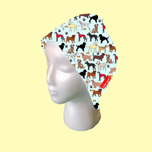 Dogs Scrub Cap by Selina-Jayne