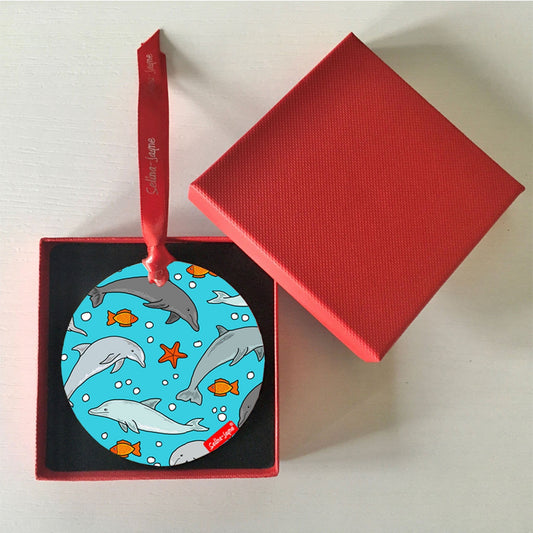 Dolphins Hanging Decoration by Selina-Jayne