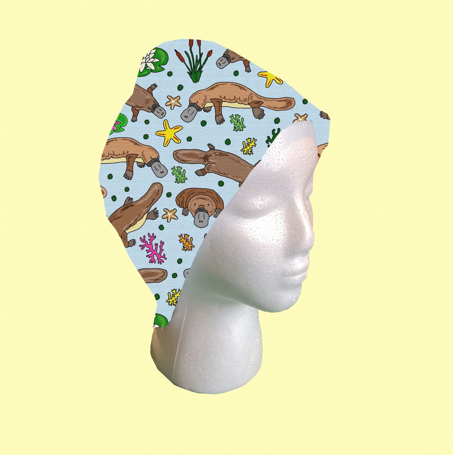 Duck Billed Platypus Scrub Cap by Selina-Jayne