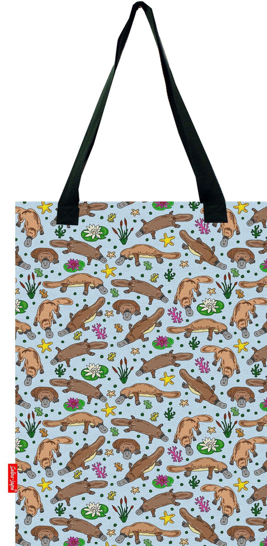 Duck Billed Platypus Tote Bag by Selina-Jayne