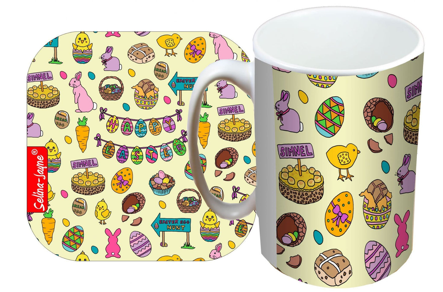 Easter Mug and Coaster Gift Set by Selina-Jayne