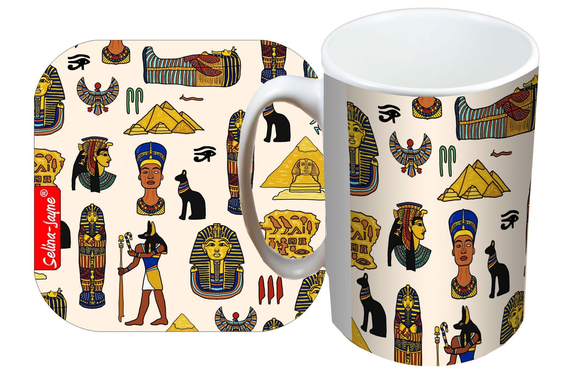 Egyptologist Mug and Coaster Gift Set by Selina-Jayne