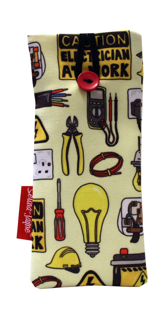 Electrician Soft Fabric Glasses Case by Selina-Jayne