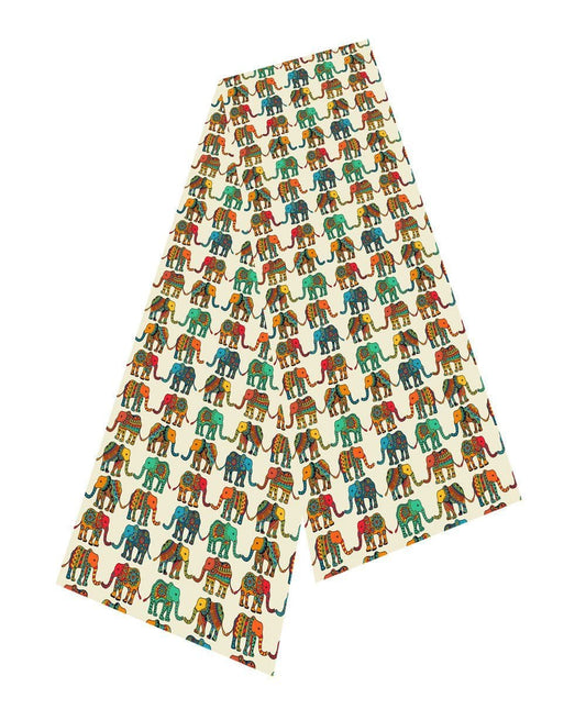 Elephants Silk Scarf by Selina-Jayne