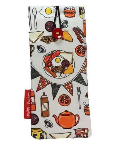 English Breakfast Soft Glasses Case by Selina-Jayne