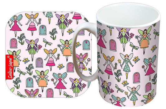 Fairies Mug and Coaster Gift Set by Selina-Jayne