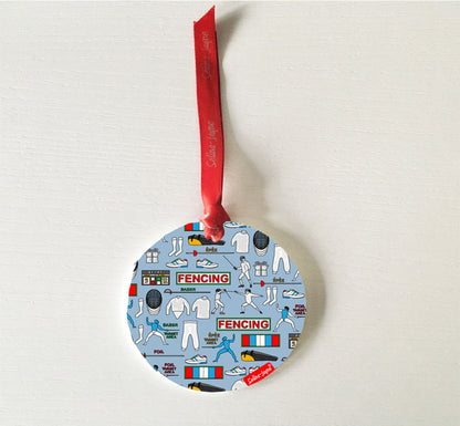 Fencing Hanging Decoration by Selina-Jayne
