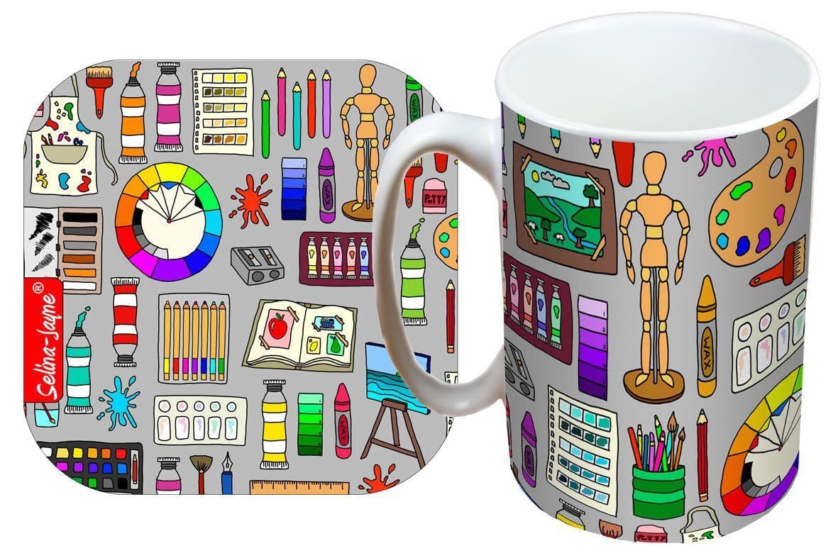 Fine Art Mug and Coaster Gift Set by Selina-Jayne