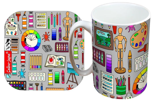 Fine Art Mug and Coaster Gift Set by Selina-Jayne