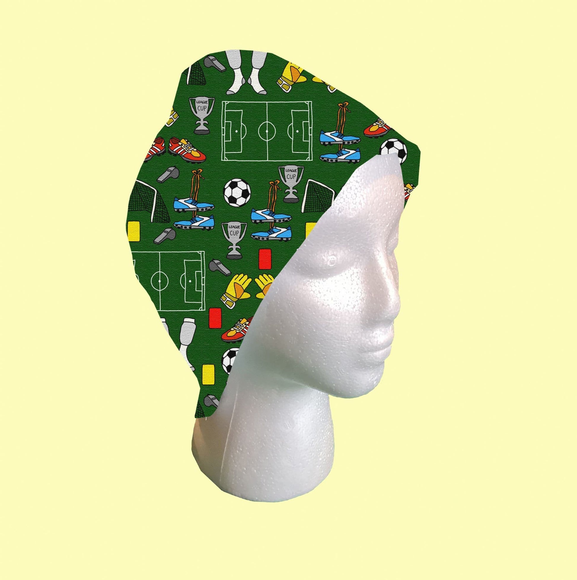Football Scrub Cap by Selina-Jayne
