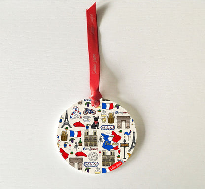 France Hanging Decoration by Selina-Jayne