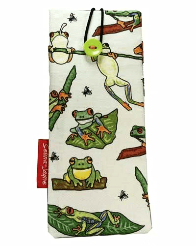Frogs Soft Glasses Case by Selina-Jayne