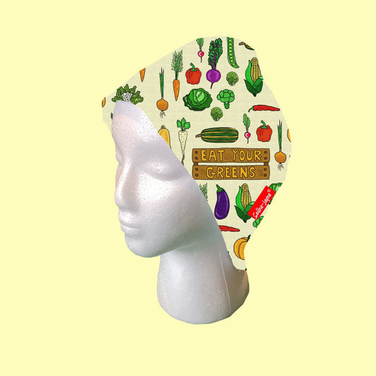 Garden Vegatables Scrub Cap by Selina-Jayne