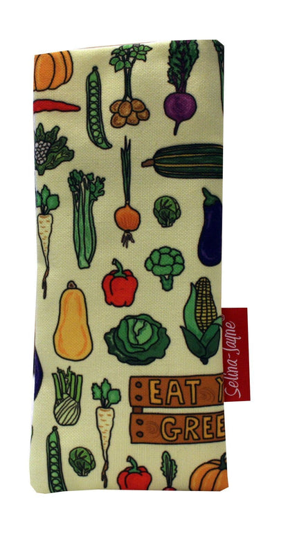 Garden Vegatables Soft Fabric Glasses Case by Selina-Jayne