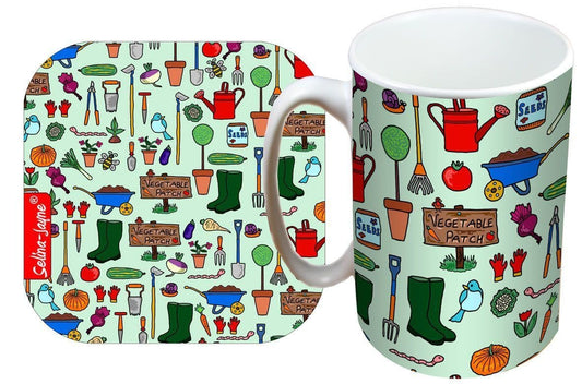 Gardening Mug and Coaster Gift Set by Selina-Jayne