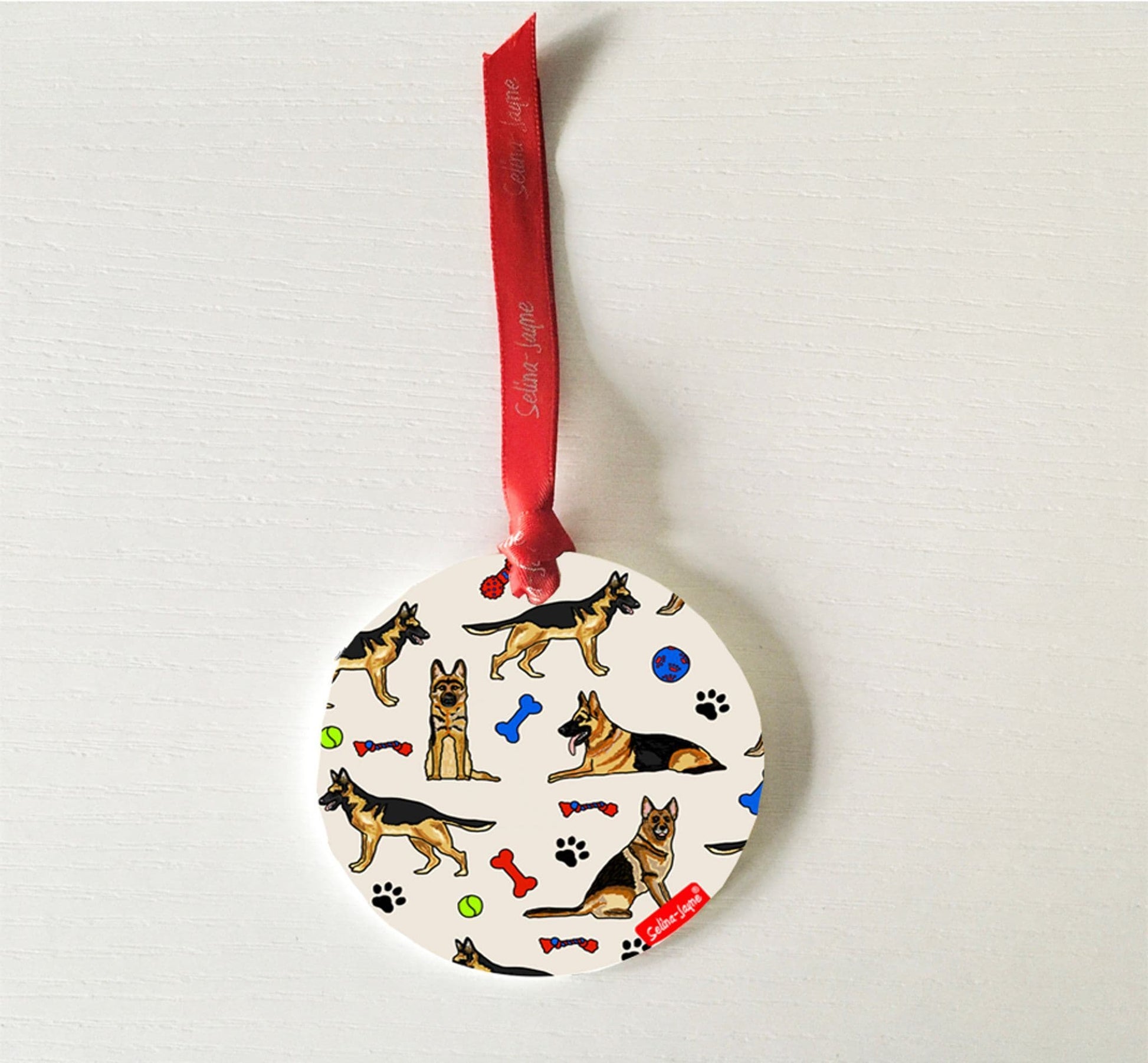 German Shepherd Dog Hanging Decoration by Selina-Jayne