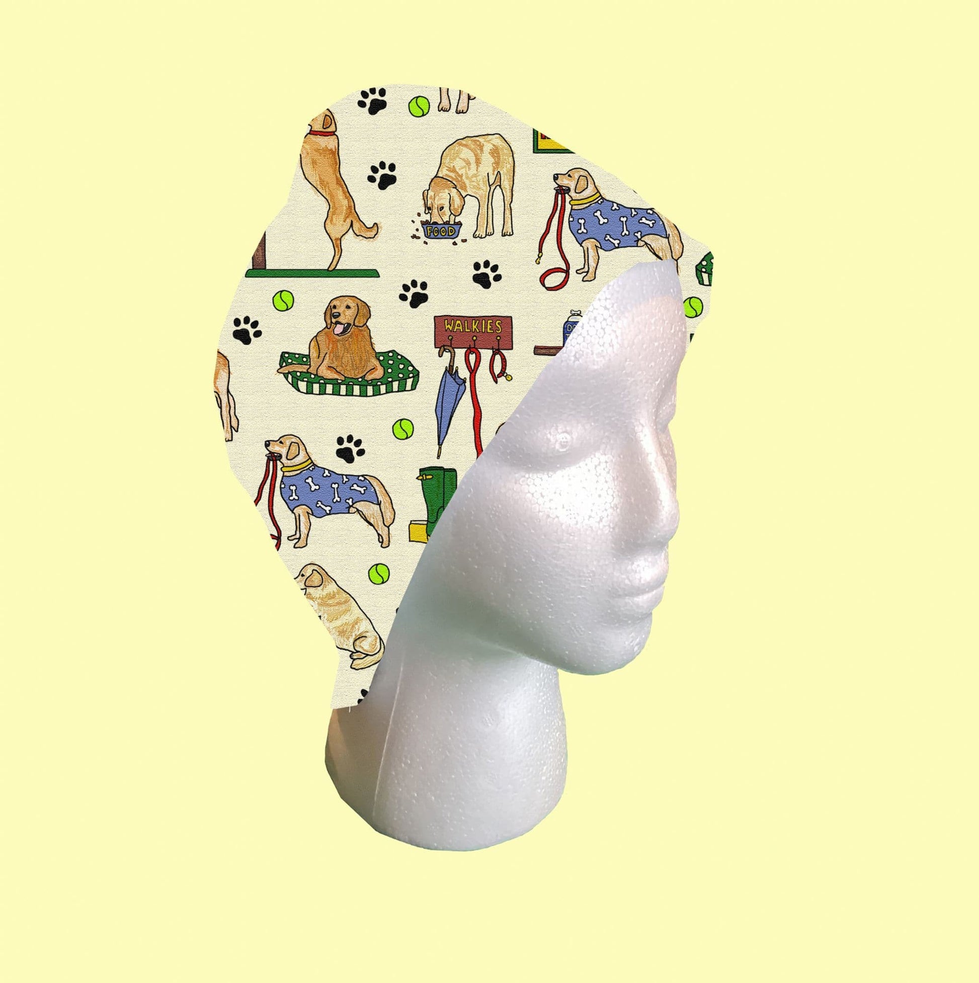 Golden Retriever Scrub Cap by Selina-Jayne
