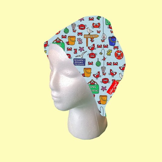 Gone Crabbing Scrub Cap by Selina-Jayne